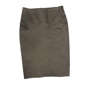 Gunex Pencil Skirt Sz 6 Light Brown Luxury Designer Made in Italy Classic